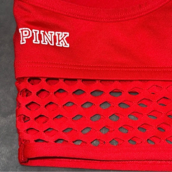 Victoria’s Secret PINK Ultimate Lightly Lined Sports Bra Size Medium Red - Picture 5 of 8